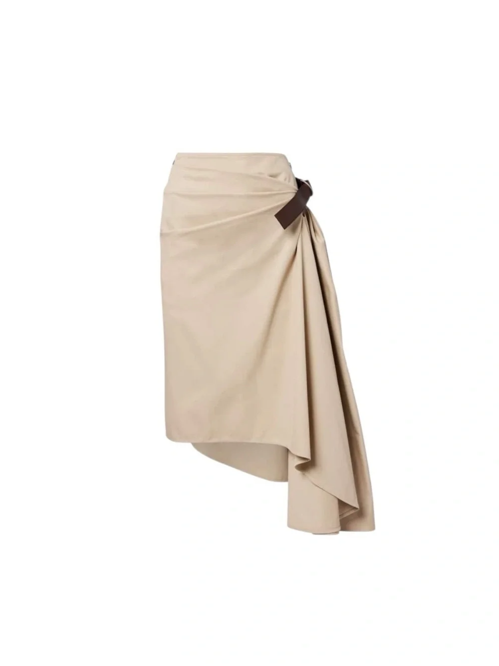 Loewe Belted skirt in cotton and silk It38 - Picture 2 of 4